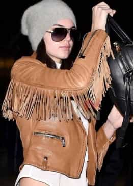 Kendall Jenner Fringe Leather Jacket